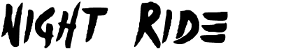 preview image of the Night Ride font