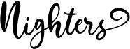 preview image of the Nighters font