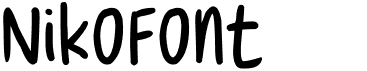 preview image of the NikoFont font