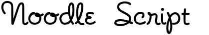preview image of the Noodle Script font