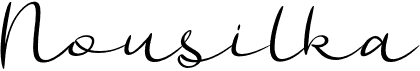 preview image of the Nousilka font