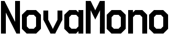 preview image of the NovaMono font