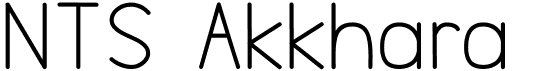 preview image of the NTS Akkhara font