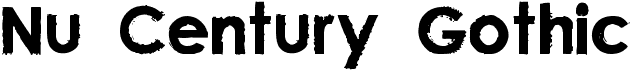 preview image of the Nu Century Gothic font