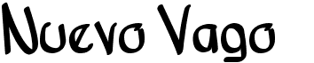 preview image of the Nuevo Vago font
