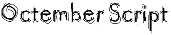 preview image of the Octember Script font