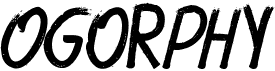 preview image of the Ogorphy font
