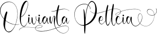 preview image of the Olivianta Pettcia font