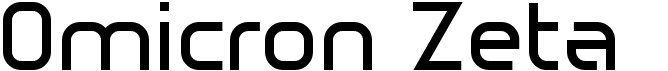 preview image of the Omicron Zeta font