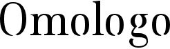 preview image of the Omologo font