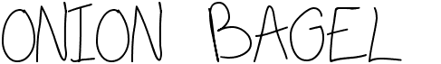 preview image of the Onion Bagel font