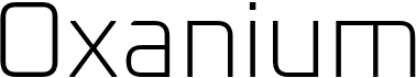 preview image of the Oxanium font