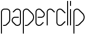 preview image of the Paperclip font