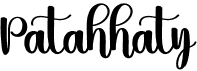 preview image of the Patahhaty font