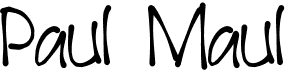 preview image of the Paul Maul font