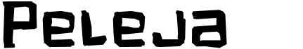 preview image of the Peleja font