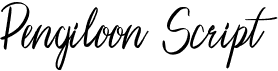 preview image of the Pengiloon Script font