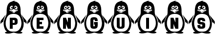 preview image of the Penguins font