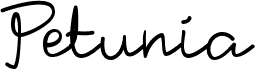 preview image of the Petunia font