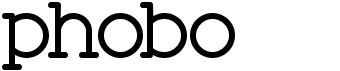 preview image of the Phobo font