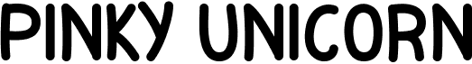 preview image of the Pinky Unicorn font