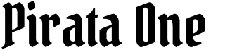 preview image of the Pirata One font