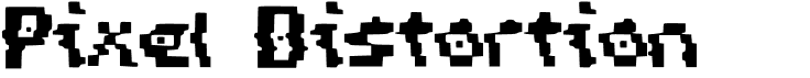 preview image of the Pixel Distortion font