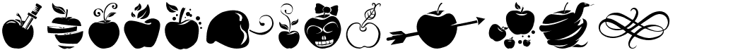 preview image of the Poison Apple Ornaments 1 font