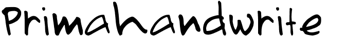 preview image of the Primahandwrite font