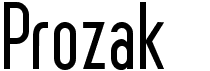 preview image of the Prozak font