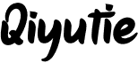 preview image of the Qiyutie font