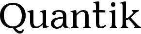 preview image of the Quantik font