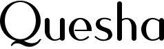 preview image of the Quesha font