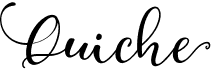 preview image of the Quiche font