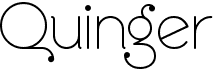 preview image of the Quinger font
