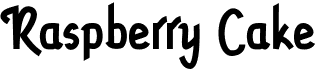 preview image of the Raspberry Cake font
