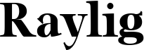 preview image of the Raylig font