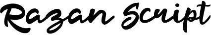 preview image of the Razan Script font
