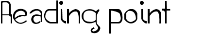 preview image of the Reading point font