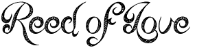 preview image of the Reed of Love font