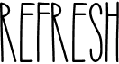 preview image of the Refresh font