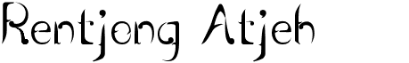 preview image of the Rentjong Atjeh font