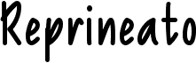 preview image of the Reprineato font