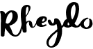 preview image of the Rheydo font