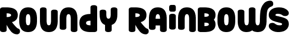 preview image of the Roundy Rainbows font
