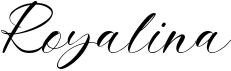 preview image of the Royalina font