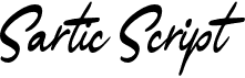 preview image of the Sartic Script font