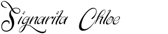 preview image of the Signarita Chloe font