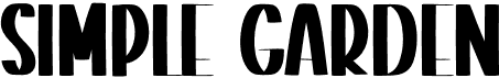 preview image of the Simple Garden font