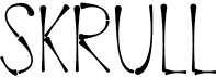 preview image of the Skrull font